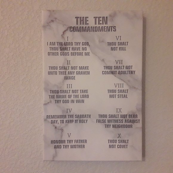 The Ten Commandments Wall Art - Picture 1 of 5